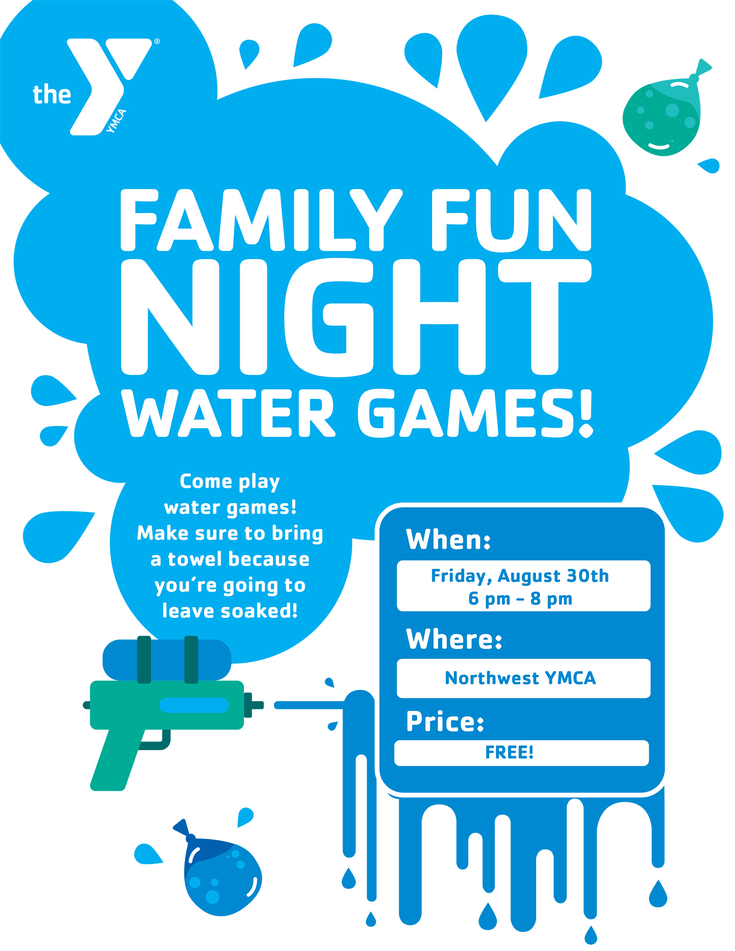 Family Fun Night Water Games Ymca Of Muncie